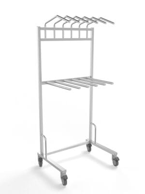 Wieszak mobilny na fartuchy RTG