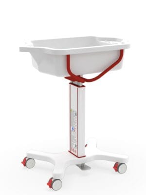 Wanna do kąpania noworodków z regulacją wysokości