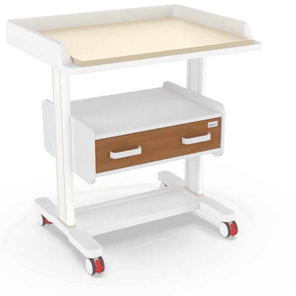 Stanowisko do pielęgnacji:1xblat, 1xszuflada